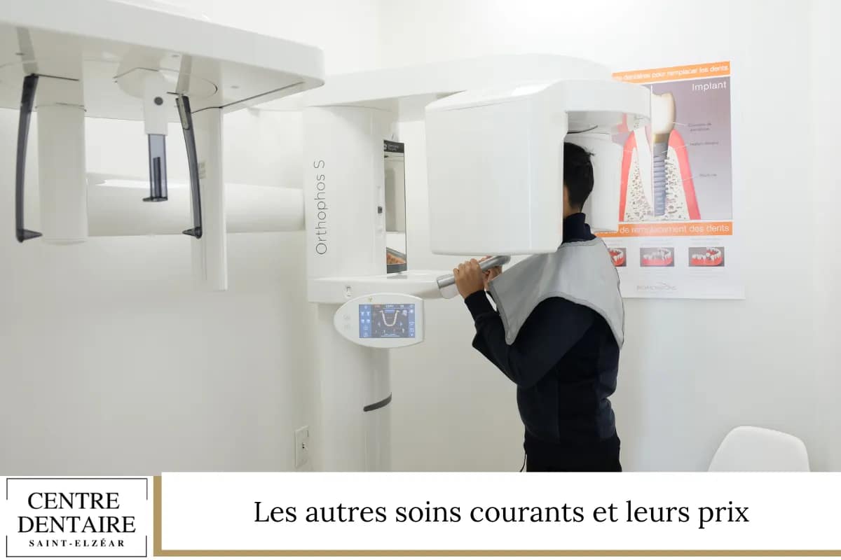 Les autres soins courants et leurs prix