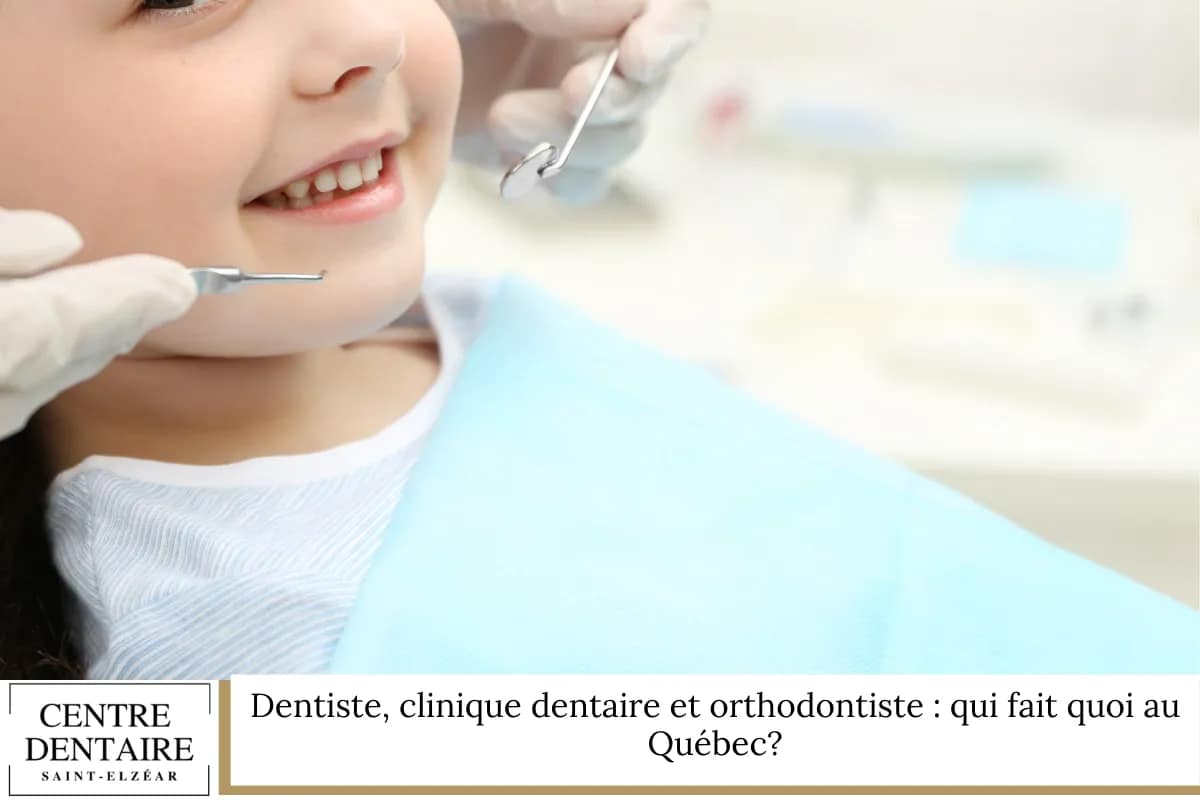 Dentiste, clinique dentaire et orthodontiste : qui fait quoi au Québec?