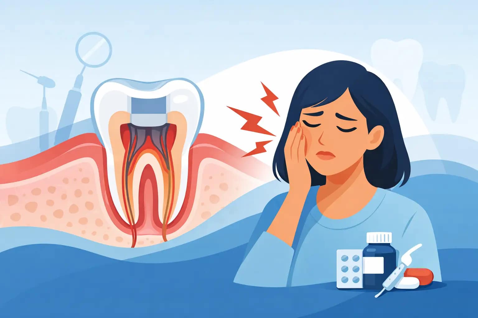 Douleur après dévitalisation dent : normal ?