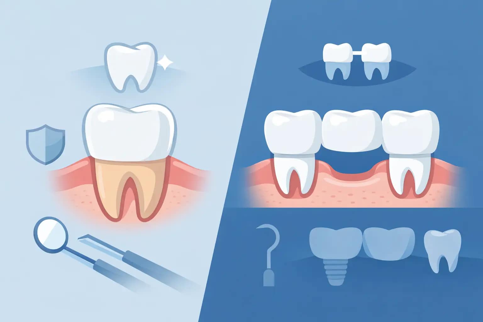 Couronne ou pont dentaire: lequel choisir?