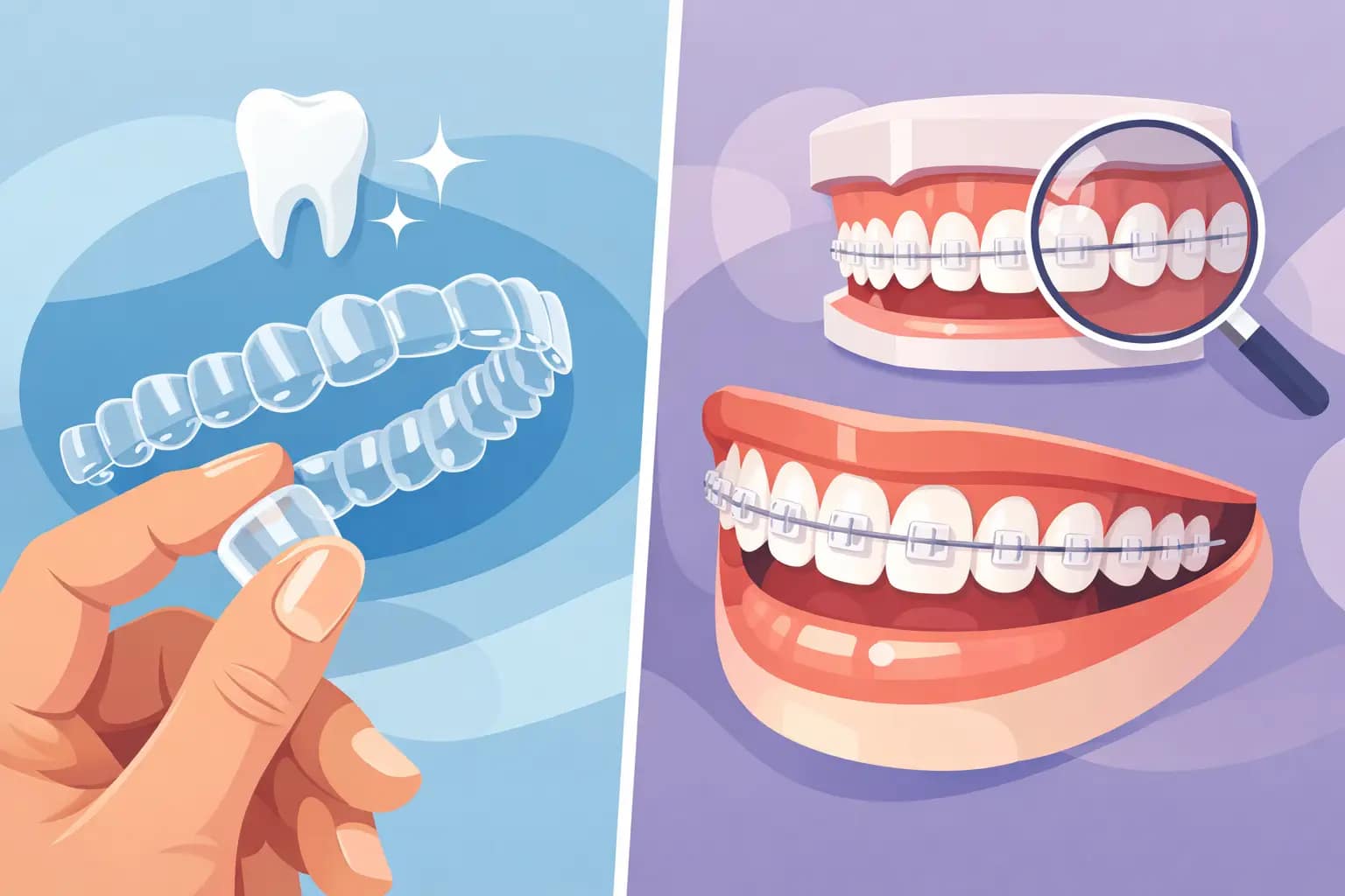 Invisalign ou broches transparentes, que choisir ?