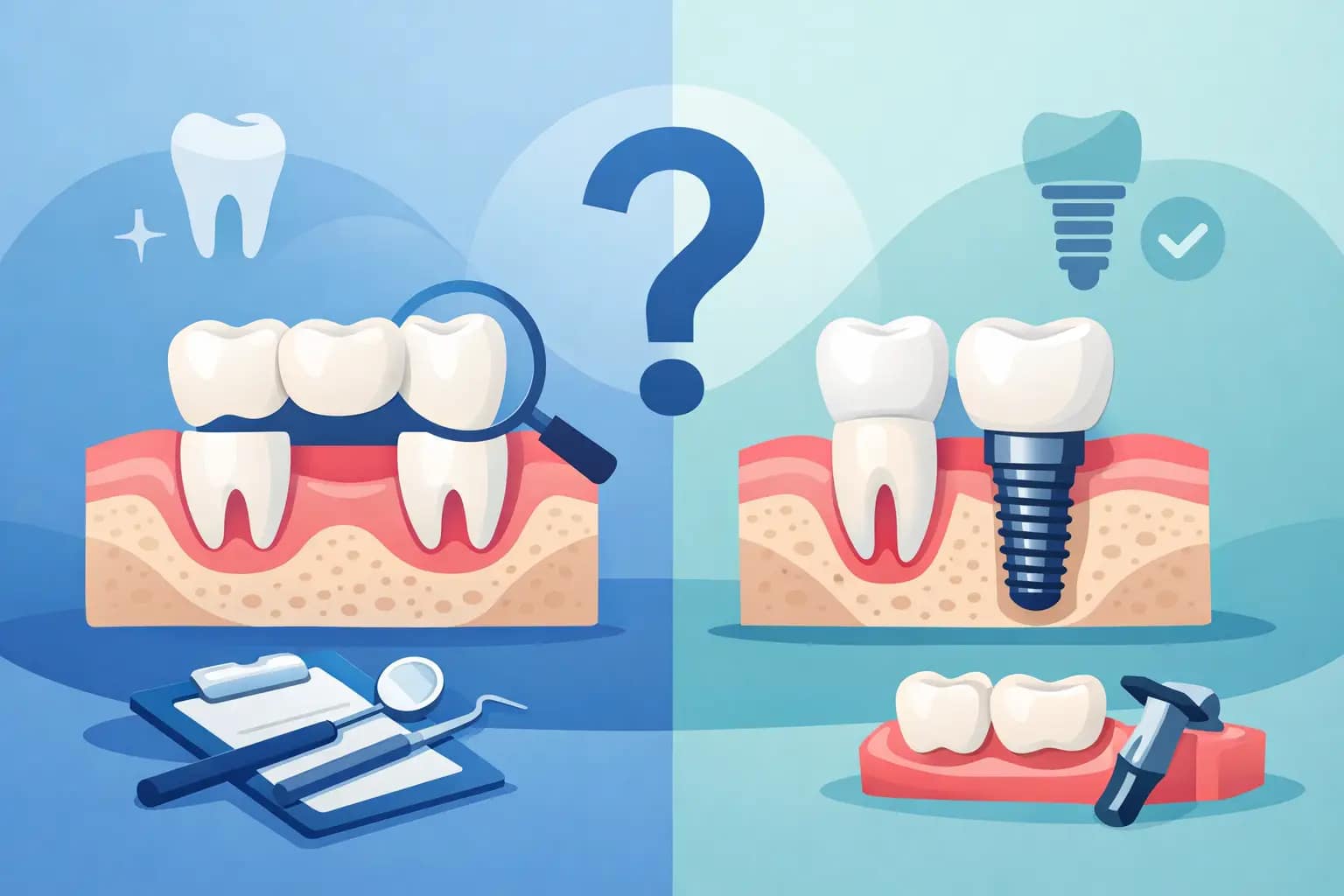 Bridge ou implant dentaire, que choisir?