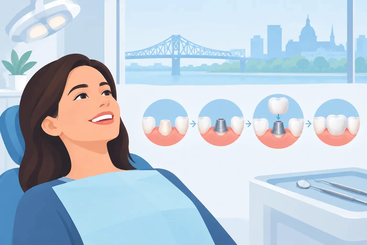Guide de pose d’une couronne dentaire à Laval